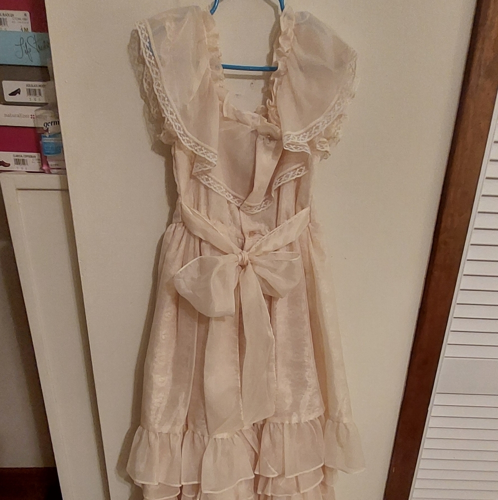 Elegant Cream Kids Dress